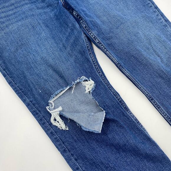 Abercrombie & Fitch A&F Ultra high rise ankle straight jeans size curve love - Picture 4 of 8